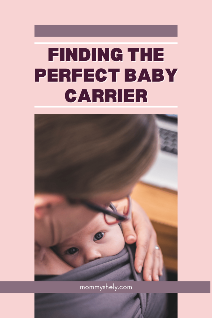 finding the perfect baby carrier