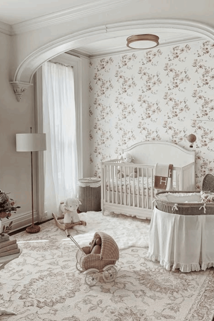 Baby Girl Nursery Vintage Elegance theme