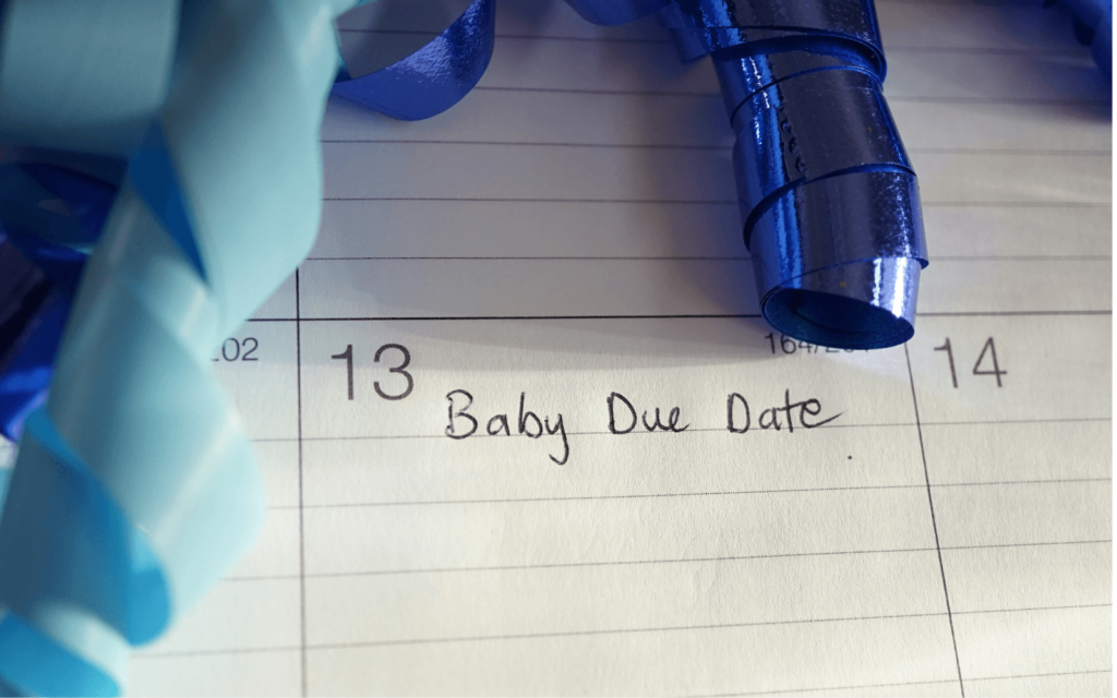 Baby due date in calender