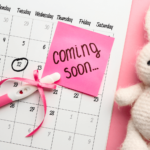 Baby due date marked in calender