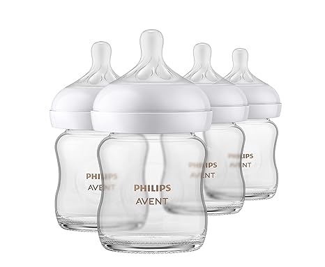 Philips AVENT Glass Natural Baby Bottle with Natural Response Nipple