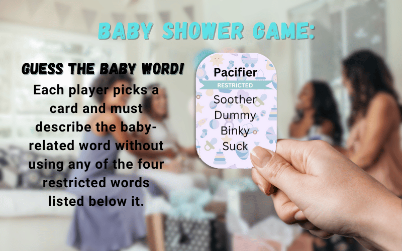 Guess the Baby Word Baby Shower Game