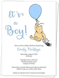 Winnie the Pooh Baby Shower Invitations