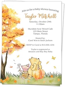 Winnie the Pooh Baby Shower Invitations