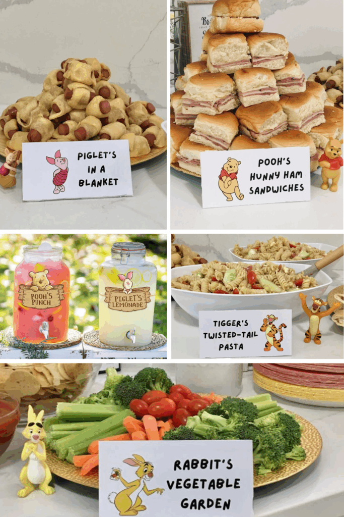 Winnie the Pooh Baby Shower Food & Drinks 