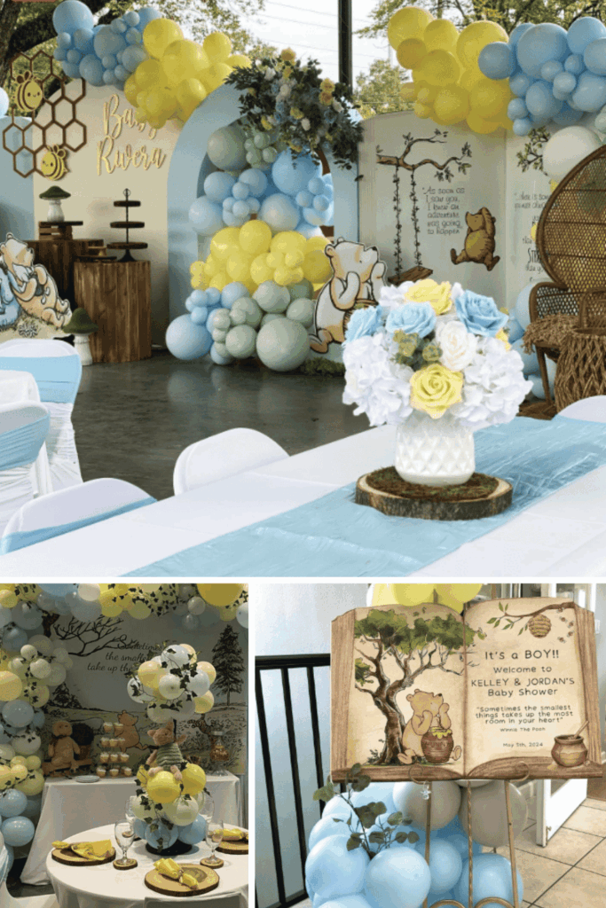 Winnie the Pooh Baby Shower for a Boy