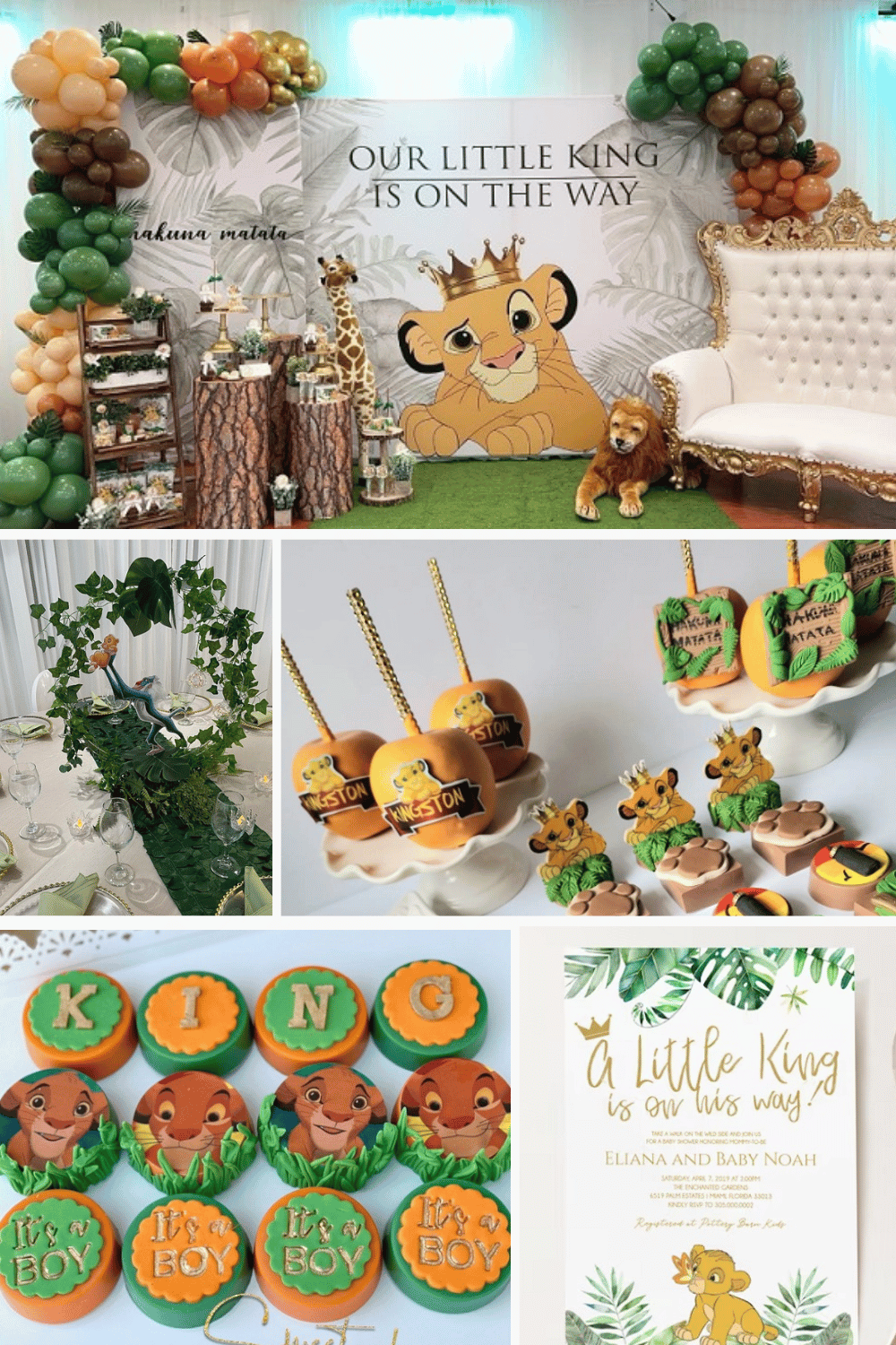 Lion King Baby Shower theme idea