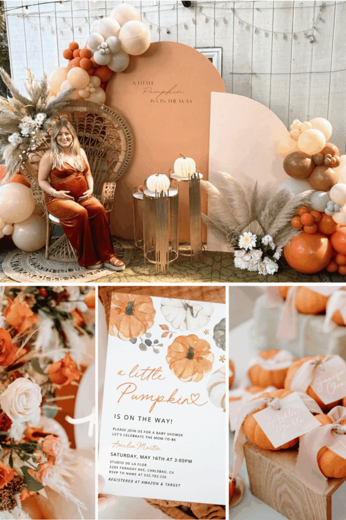 Little Pumpkin Is on the Way Baby Shower