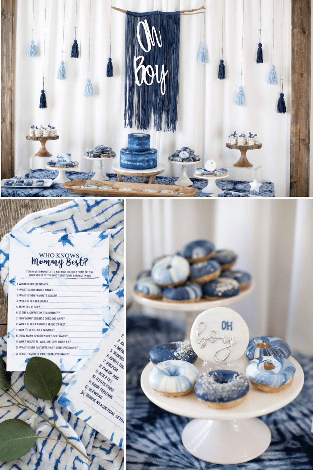 Oh, Boy! Baby Shower theme idea