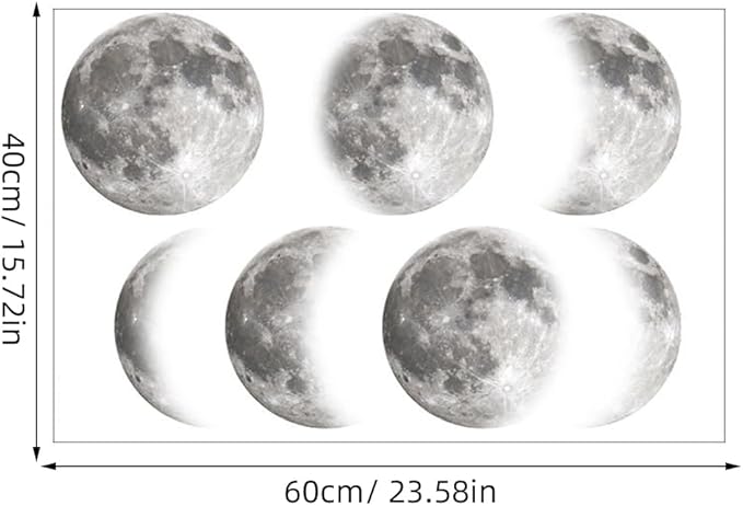 Moon Phase Wall Decals