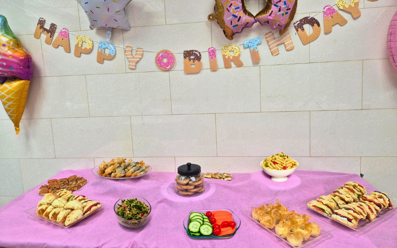 Two Sweet Birthday Food table