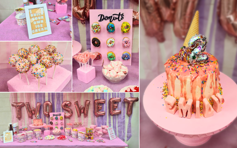 Two sweet desert table