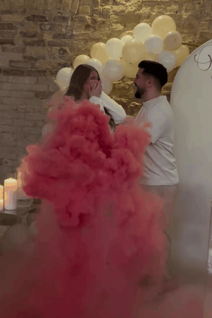 Dry Ice Gender Reveal