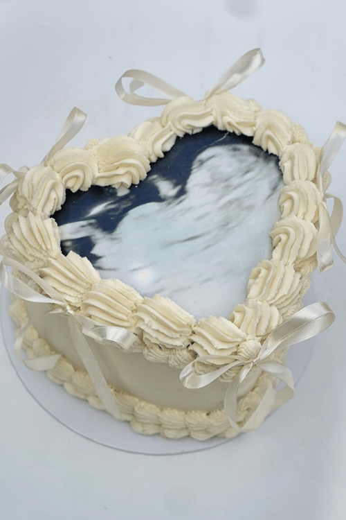 Sonogram Photo Cake