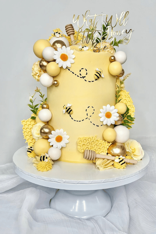 What Will It Bee Theme Cake