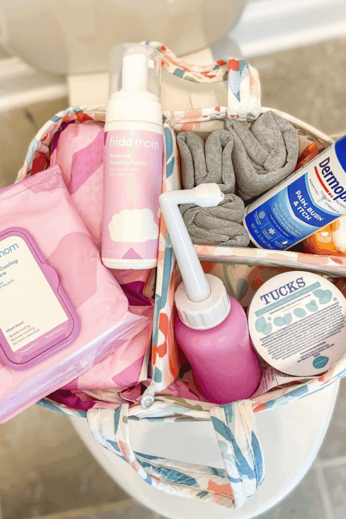 The Postpartum Recovery Kit gift for a mom on her baby shower