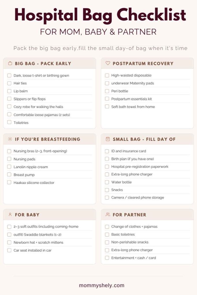 Hospital Bag Checklist