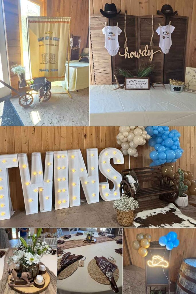 Son of a Gun, There's More Than One Baby Shower Theme idea