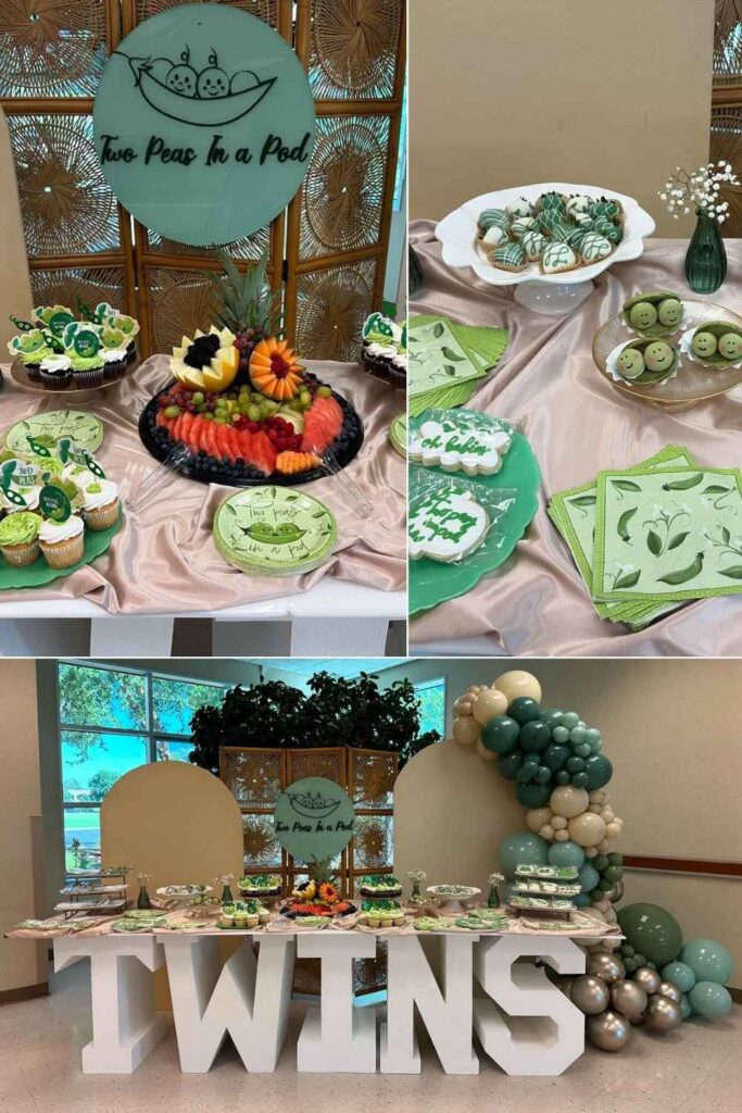 Two Peas in a Pod Baby Shower Theme idea